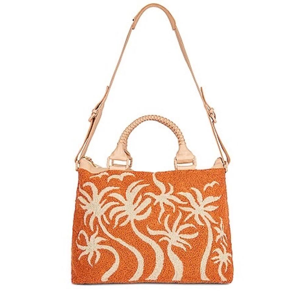 CLEOBELLA Breezy Palms Weekender Bag Moccasin NWT Sold Out - Picture 15 of 16